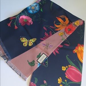Gucci Flora Silk Scarf